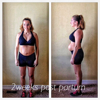 Kathy 2 weeks partum